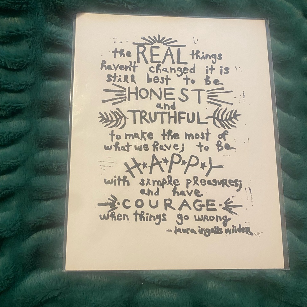 Inspirational Quote Art Print